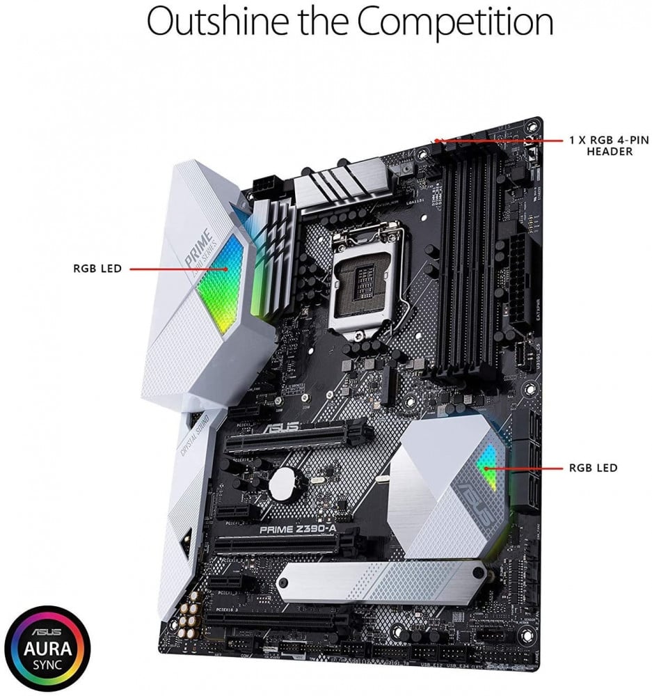 صورة Asus PRIME Z390-A Motherboard PC base Intel® 1151v2 Form factor ATX Motherboard chipset Intel® Z390 رقم 5