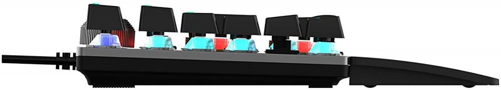 صورة Philips SPK8614 USB Wired Mechanical Gaming Keyboard with Rainbow Backlit | Wrist Rest Pad | for PC Laptop Desktop Computers رقم 5