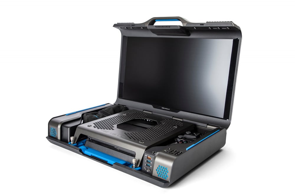 صورة شاشة قيمز سوني . اكس بوكس Gaems Guardian Pro XP Next Level 24 Gaming Monitor BLACK/BLUE