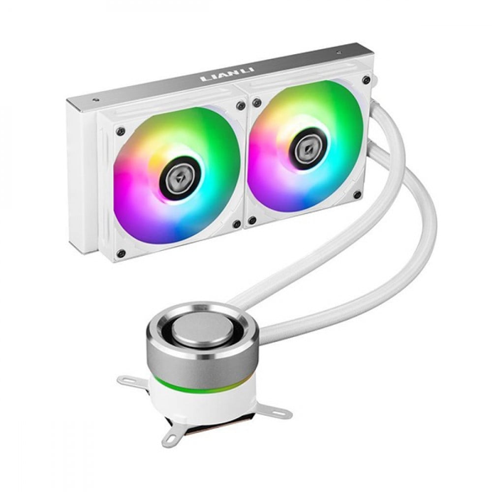 صورة Lian Li Galahad 240mm AIO CPU Cooler Silver+white رقم 3