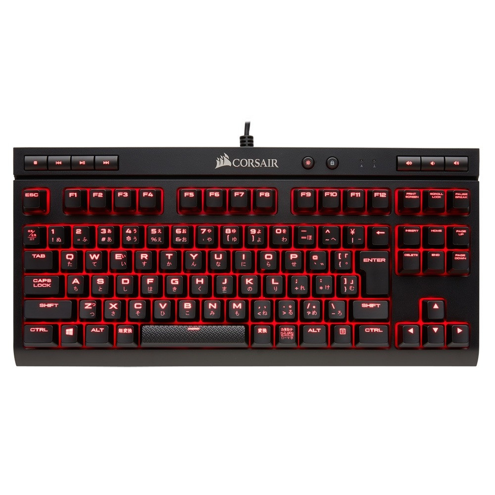صورة كيبورد Corsair K63 Mechanical - مفاتيح Cherry MX Red وإضاءة حمراء للألعاب التنافسية رقم 2