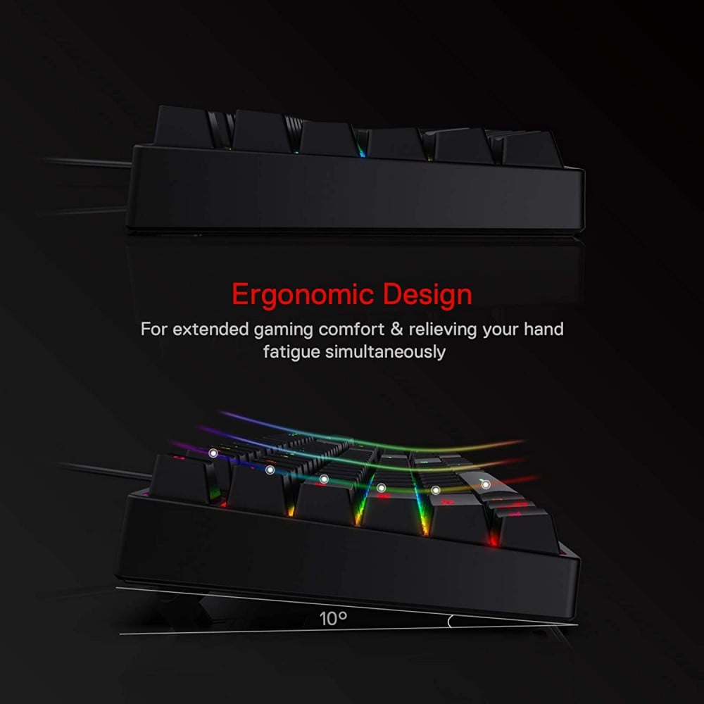 صورة كيبورد Redragon K582 SURARA RGB - الأداء الهادئ والدقة المثالية للألعاب رقم 4