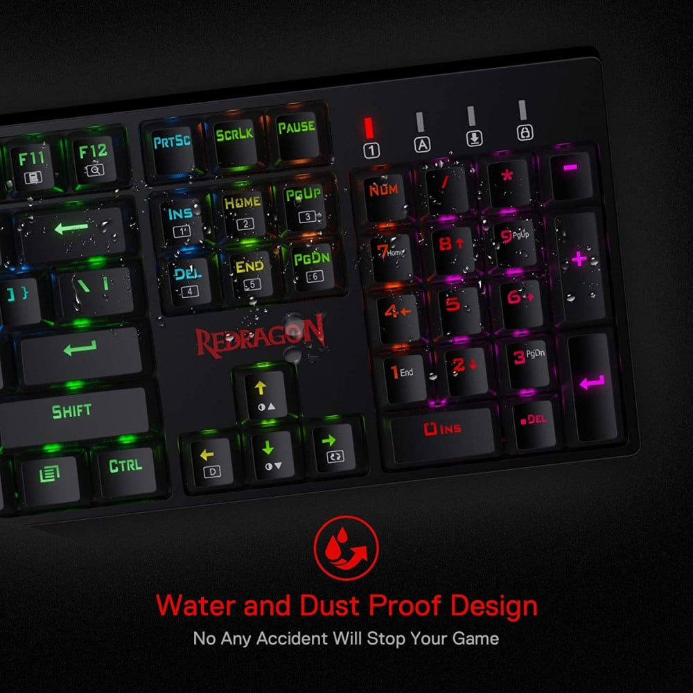 صورة كيبورد Redragon K582 SURARA RGB - الأداء الهادئ والدقة المثالية للألعاب رقم 7