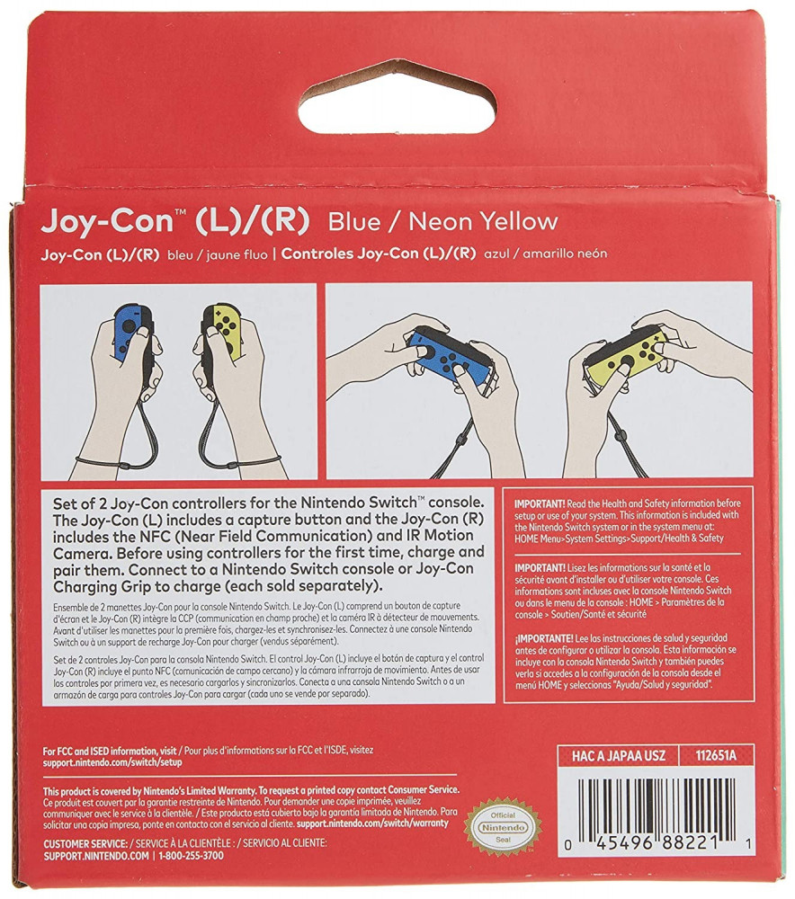 صورة Nintendo Blue/ Neon Yellow Joy-Con (L-R) - Switch رقم 4
