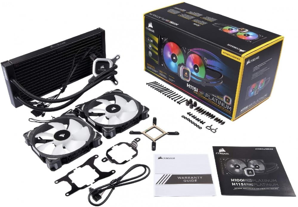 صورة مبرد مائي CORSAIR H115i RGB Platinum أداء تبريد فائق وإضاءة RGB مذهلة رقم 3