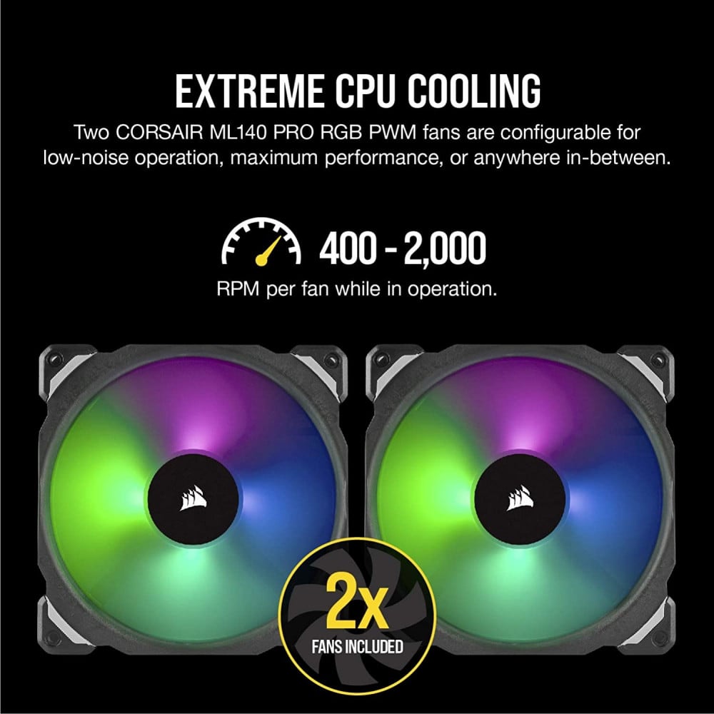صورة مبرد مائي CORSAIR H115i RGB Platinum أداء تبريد فائق وإضاءة RGB مذهلة رقم 7