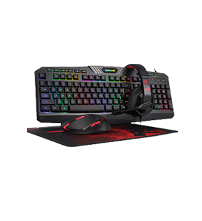 صورة REDRAGON S101 WIRED RGB BACKLIT GAMING KEYBOARD AND MOUSE, GAMING MOUSE PAD, GAMING HEADSET COMBO ALL IN 1 PC GAMER BUNDLE FOR WINDOWS PC – (BLACK)