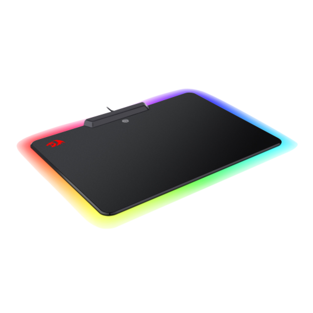 صورة REDRAGON P009 GAMING MOUSE PAD, RGB LED LIGHTING EFFECTS, WIRED, HARD NON-SLIP RUBBER LOW FRICTION SURFACE MOUSE MAT SOFTWARE PROGRAMMABLE FOR MMO COMPUTER WINDOWS PC GAMERS (14.1 X 10.4 INC رقم 4