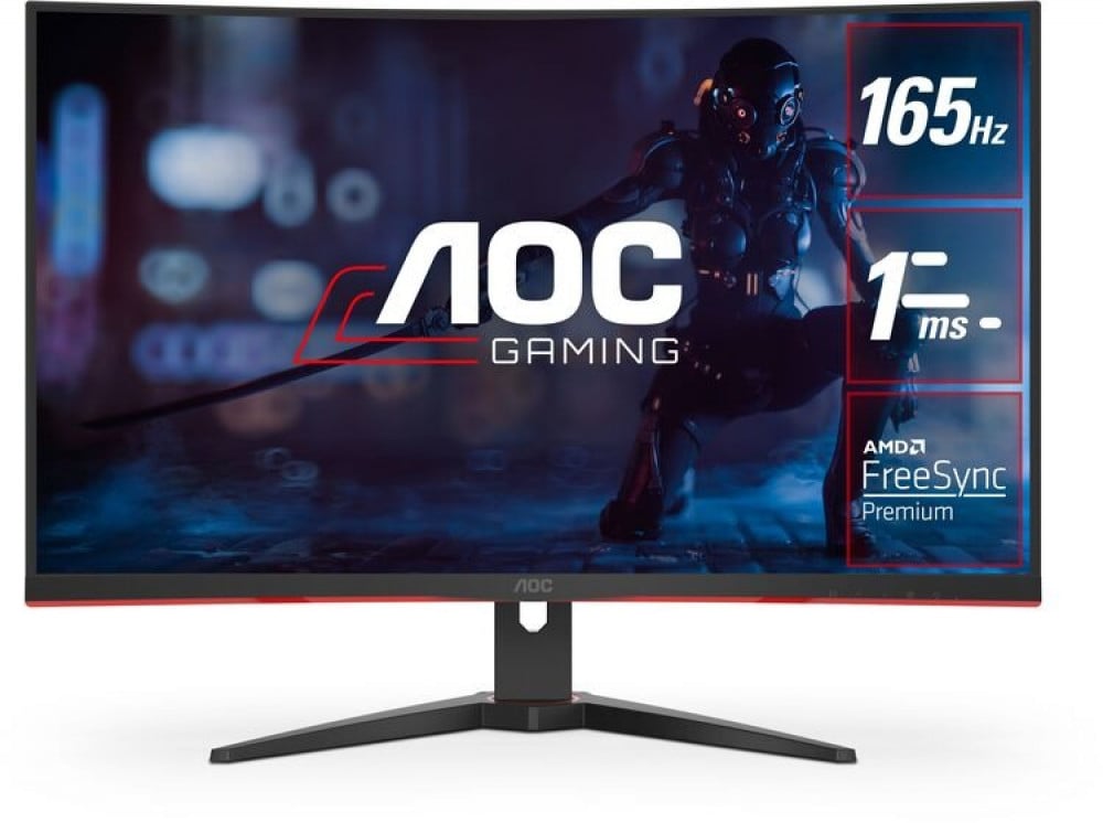 صورة شاشة اوك 165 هيرتز 31.5 إنش - AOC 31.5" C32G2E 1ms 165Hz Full HD FreeSync Curved Monitor رقم 2