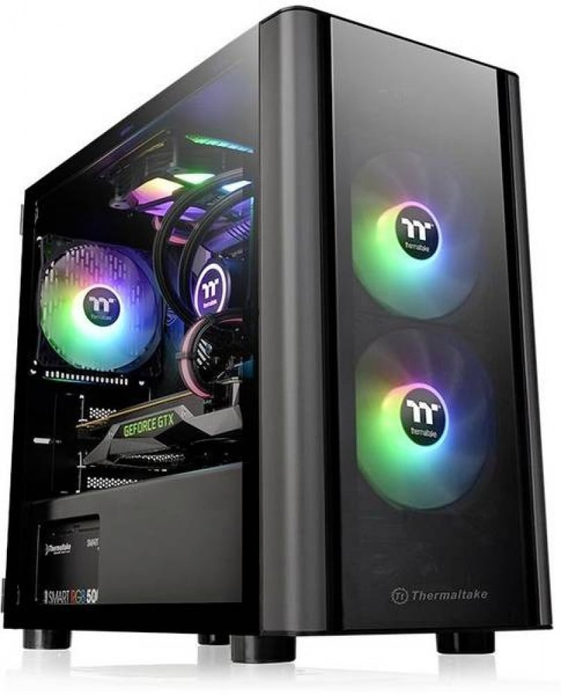 صورة Thermaltake V150 TG Microtower PC casing Black Built-in LED fan, Window, Dust filter رقم 6