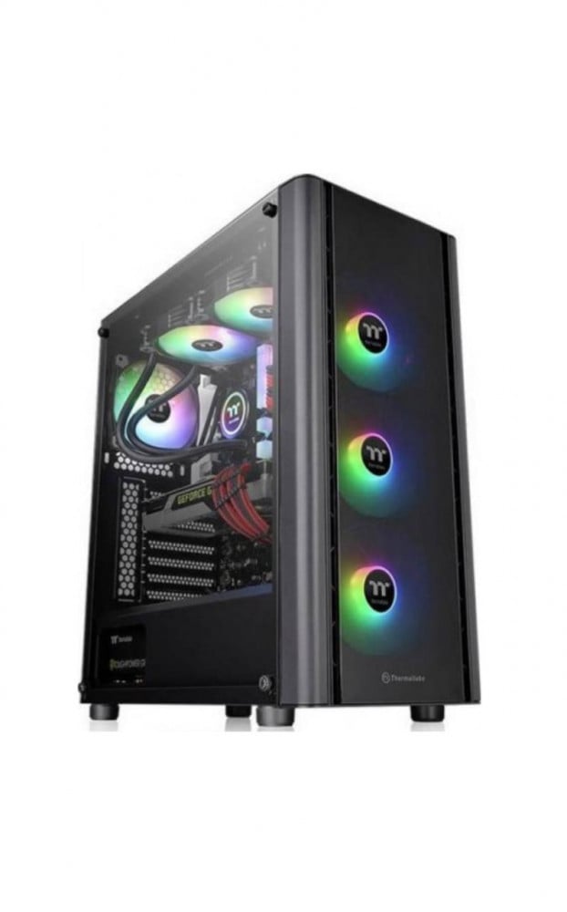 صورة Thermaltake V250 TG Argb Midi tower PC casing Black Built in fan, 3 built in LED fans, Window