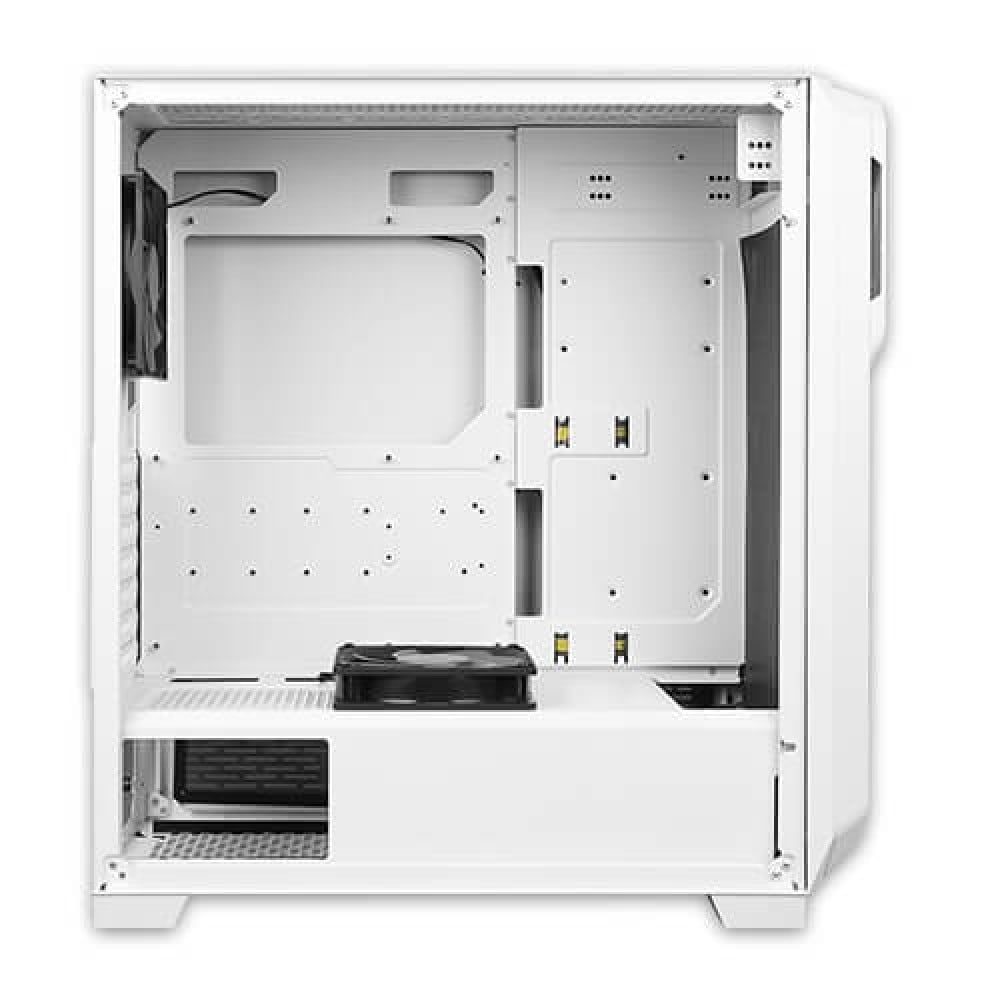 صورة Antec DP502 Flux White Mid Tower 2 X USB 3.0 Tempered Glass Side Window Panel White Case with RGB LED Lighting رقم 4