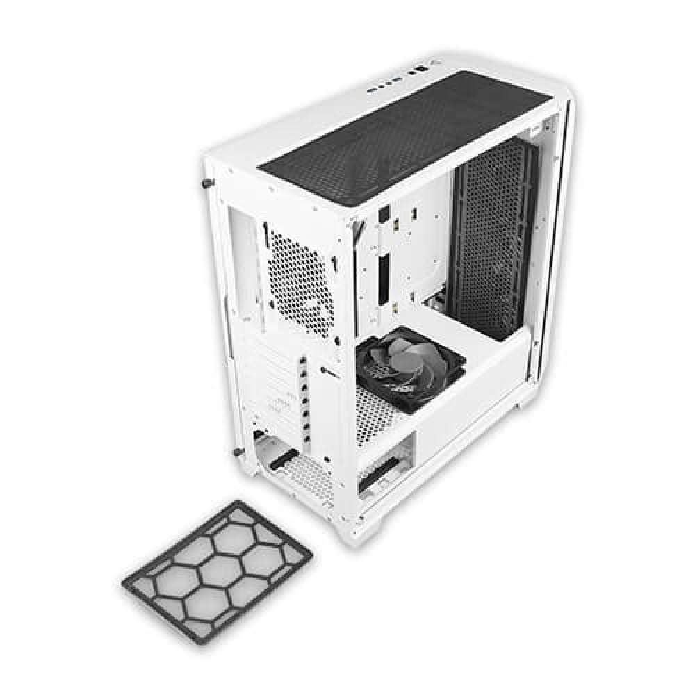صورة Antec DP502 Flux White Mid Tower 2 X USB 3.0 Tempered Glass Side Window Panel White Case with RGB LED Lighting رقم 8