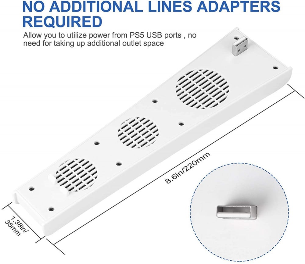 صورة مروحه خارجيه سوني 5 - COOLING FAN FOR PS5 DE/UHD رقم 6