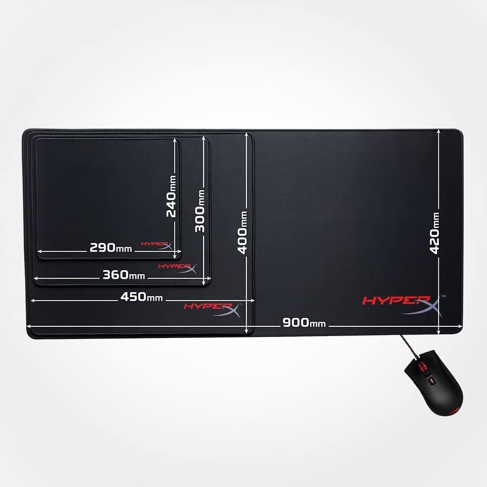 صورة HyperX Fury S - Pro Gaming Mouse Pad, Cloth Surface Optimized for Precision, Stitched Anti-Fray Edges, Medium 360x300x3mm