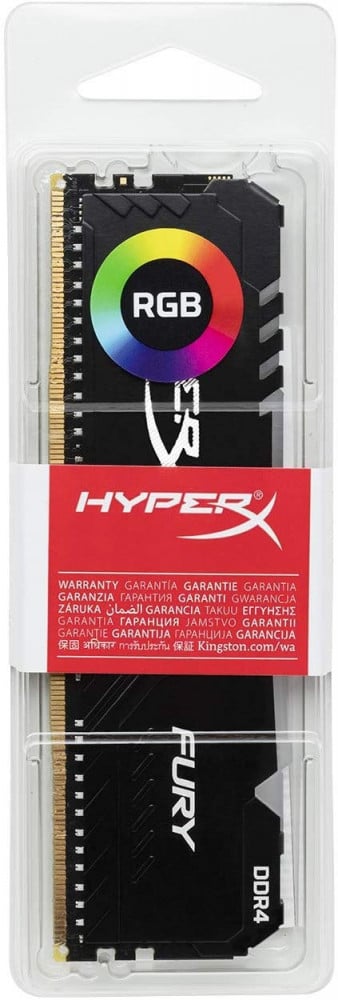 صورة HyperX Fury RGB 8GB 3600MHz DDR4 Ram CL17 DIMM 1Rx8 RGB Single Stick Desktop Memory رقم 3