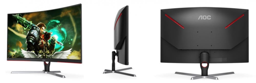 صورة شاشة اوك 165 هيرتز 27 إنش - AOC 27 Inches VA 1000R Curvature Monitor Slim & Sleek - 1MS -MPRT - 165 HZ رقم 2