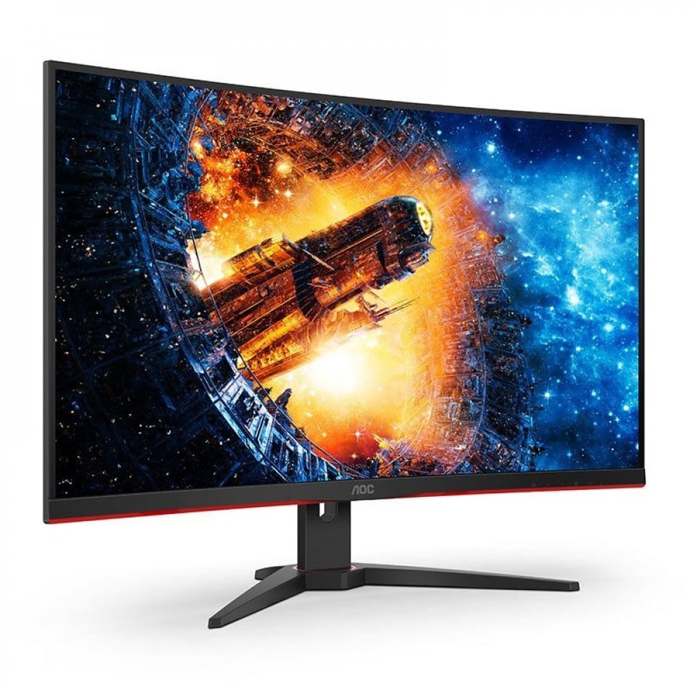 صورة شاشة اوك 155 هيرتز 32 إنش - AOC Gaming Monitor CQ32G2E 32-inches Free Sync 1ms 155Hz QHD Curved