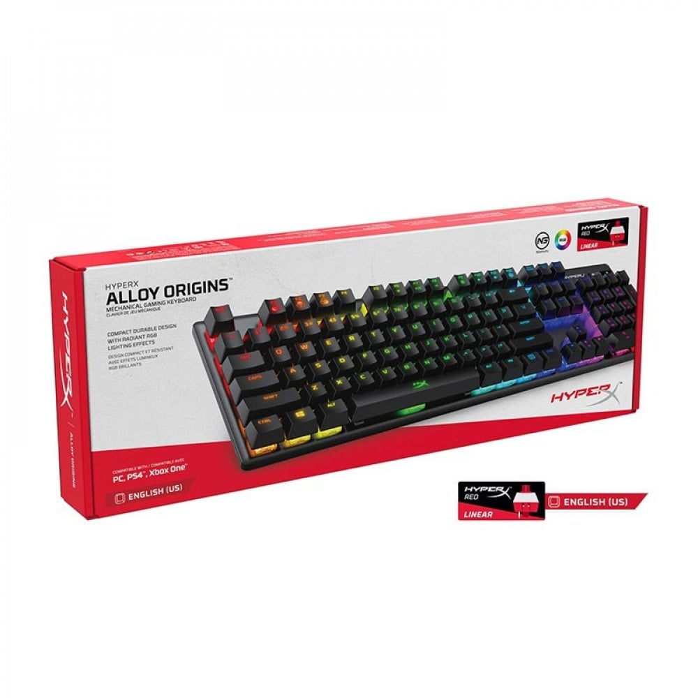 صورة كيبورد HYPERX Alloy Origins Mechanical Gaming Keyboard - أداء متميز لتجربة لعب استثنائية رقم 4