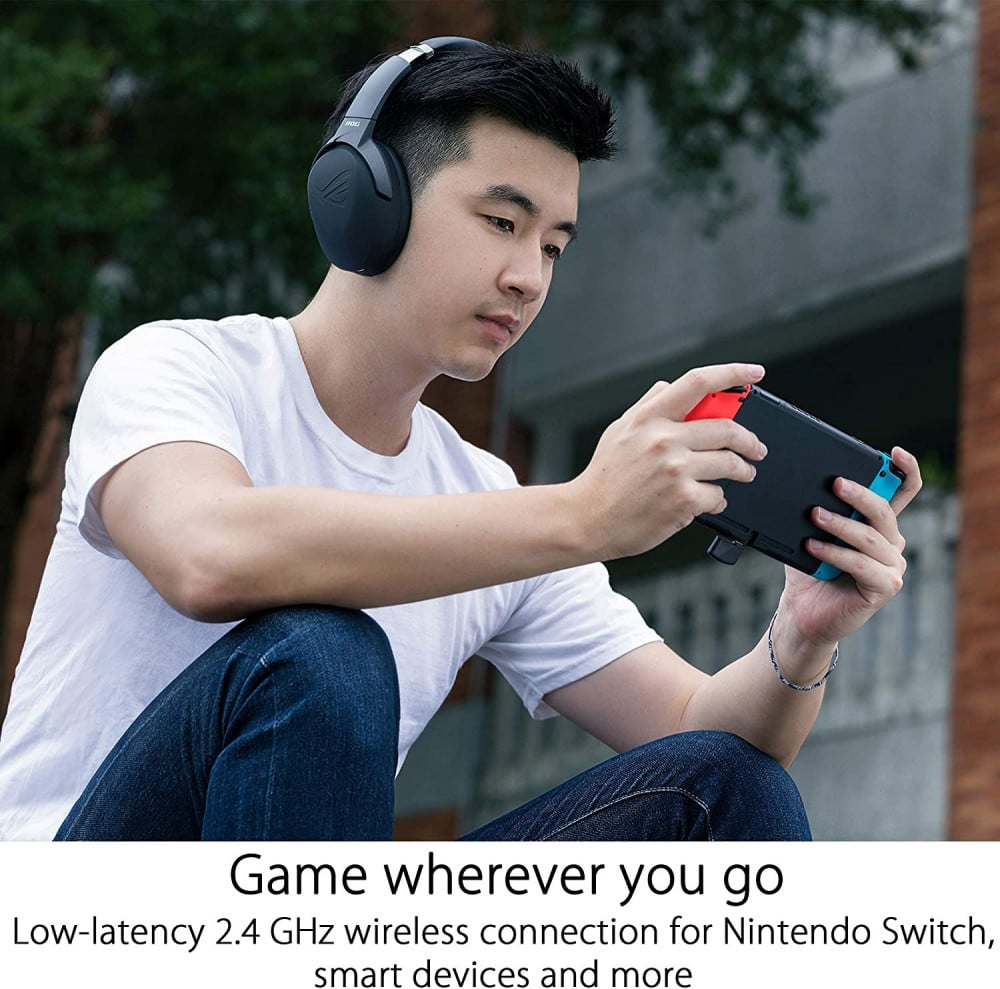 صورة سماعة اسوس هيدست - Asus ROG Strix Go 2.4 Wireless Gaming Headset رقم 2