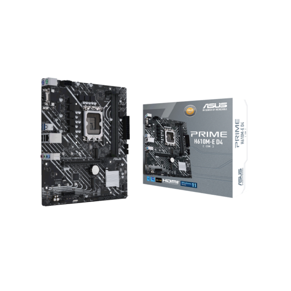 صورة لوحة أم ASUS PRIME H610M-E D4 – أداء قوي ودعم لمعالجات Intel 12th/13th Gen