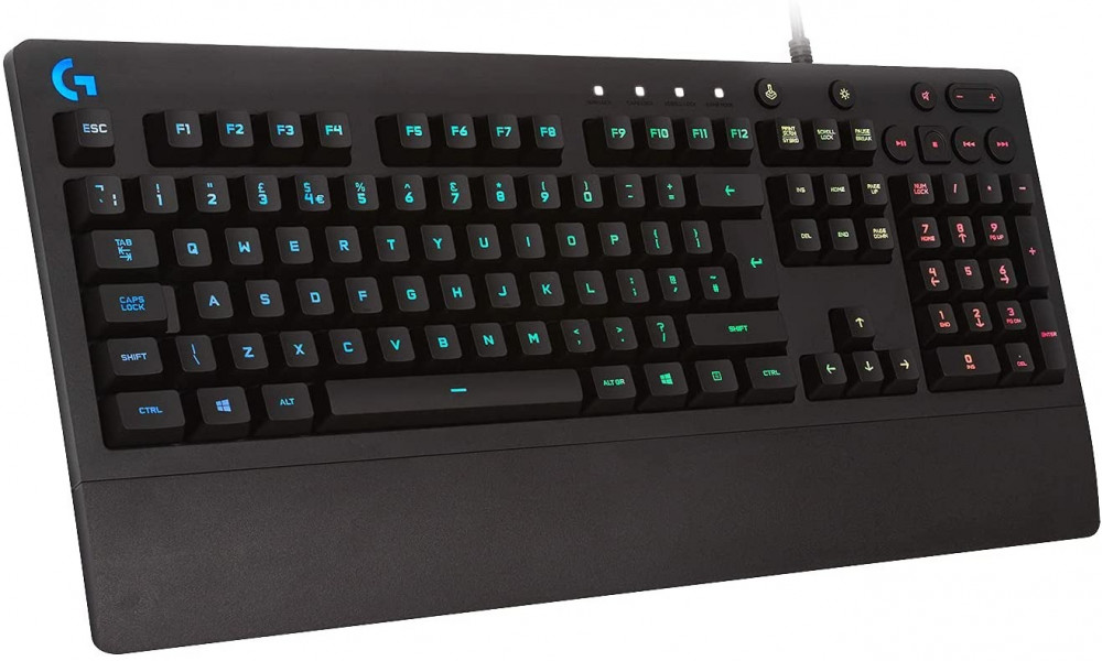 صورة Logitech G213 Prodigy Gaming Keyboard, RGB Lightsync Backlit Keys, Spill-Resistant, Customizable Keys, Dedicated Multi-Media Keys, QWERTY US International Layout - Black رقم 3