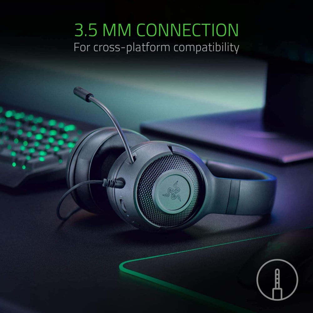 صورة سماعة ريزر كراكين PC, PS4, PS5, Switch, Xbox Black رقم 2