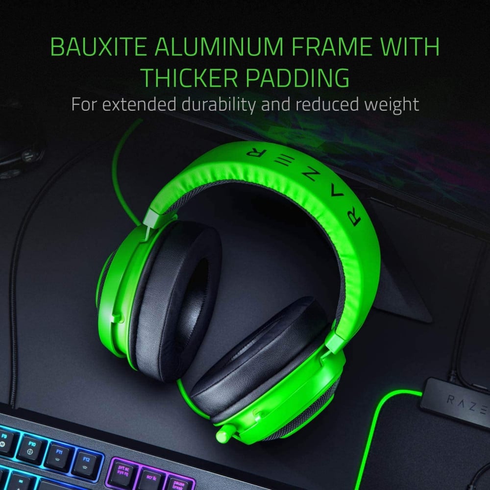 صورة سماعة ريزر كراكين PC, PS4, Xbox Green رقم 3