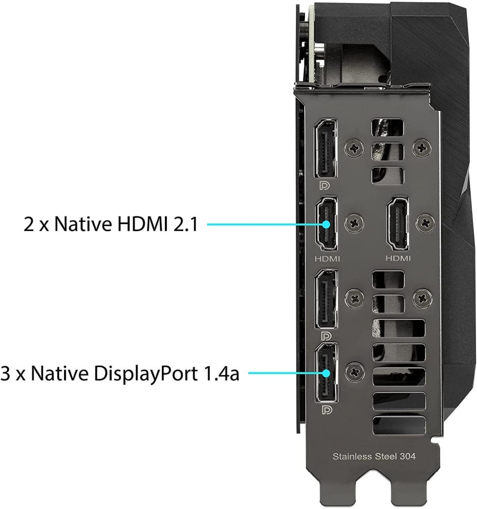 صورة ASUS Dual NVIDIA GeForce RTX 3060 Ti V2 OC Edition Gaming Graphics Card (PCIe 4.0, 8GB GDDR6 Memory, LHR, HDMI 2.1, DisplayPort 1.4a, Axial-tech Fan Design, Dual BIOS, Protective Backplate) رقم 4