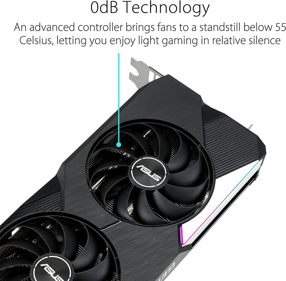 صورة ASUS Dual NVIDIA GeForce RTX 3060 Ti V2 OC Edition Gaming Graphics Card (PCIe 4.0, 8GB GDDR6 Memory, LHR, HDMI 2.1, DisplayPort 1.4a, Axial-tech Fan Design, Dual BIOS, Protective Backplate) رقم 5