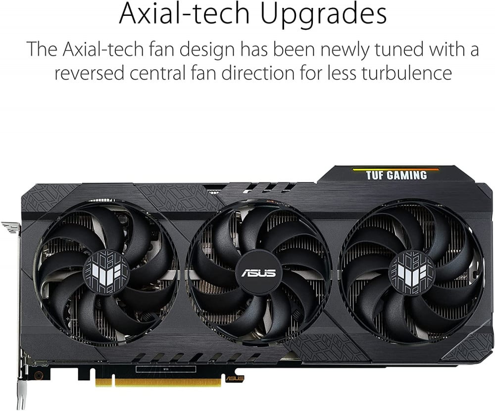 صورة ASUS TUF Gaming NVIDIA GeForce RTX 3060 Ti V2 OC Edition Graphics Card (PCIe 4.0, 8GB GDDR6, LHR, HDMI 2.1, DisplayPort 1.4a, Dual Ball Fan Bearings, Military-Grade Certification, GPU Tweak  رقم 5