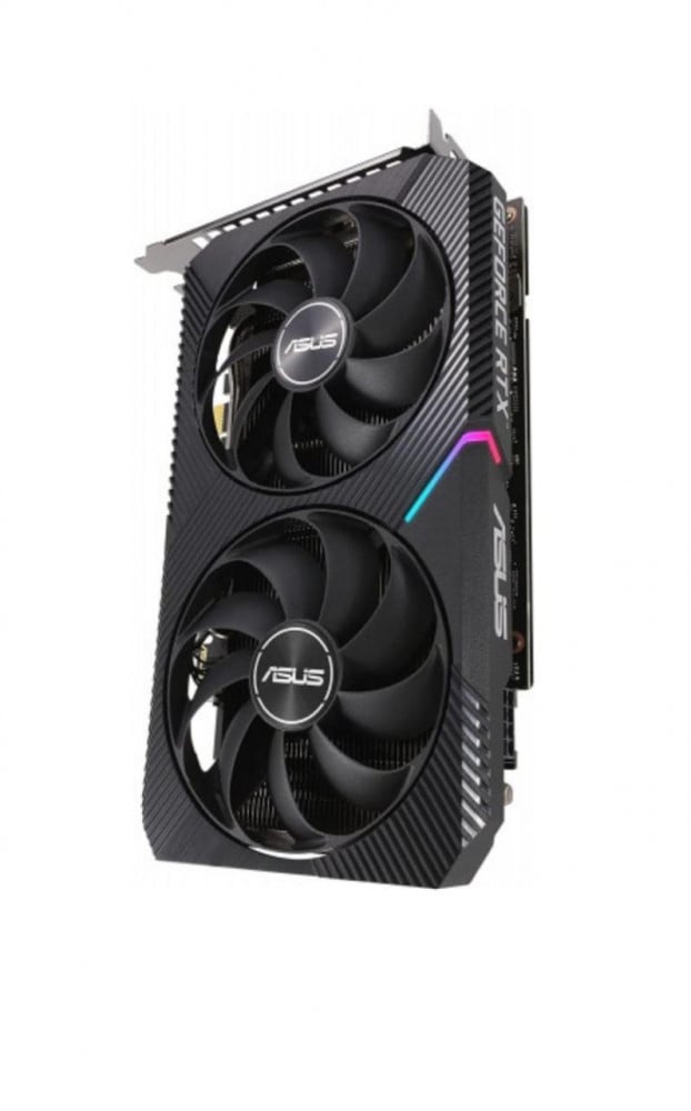 صورة بطاقة رسومات اسوس مزدوجة RTX3060TI-O8G-MINI / GEFORCE RTX 3060 TI 8GB GDDR6 PCI-E (DUAL-RTX3060TI-O8G-MINI) اسوس تيك كمبيوتر انك رقم 6