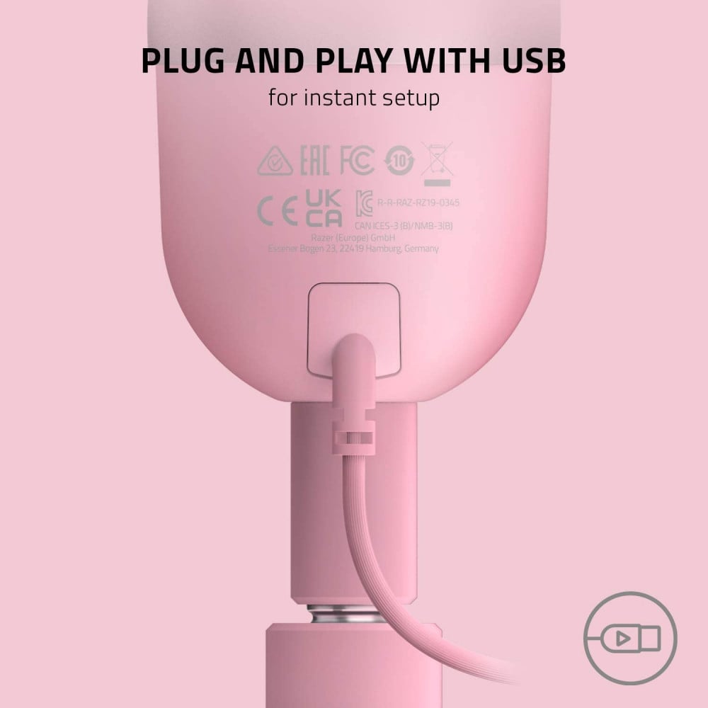 صورة RAZER SEIREN MINI PINK مايك ريزر سيرين ميني رقم 3