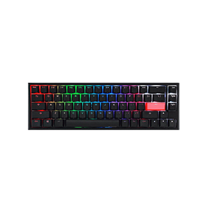 صورة Ducky One 2 Mini SF 65% Gaming Keyboard Cherry RED RGB Switch, Black - Arabic