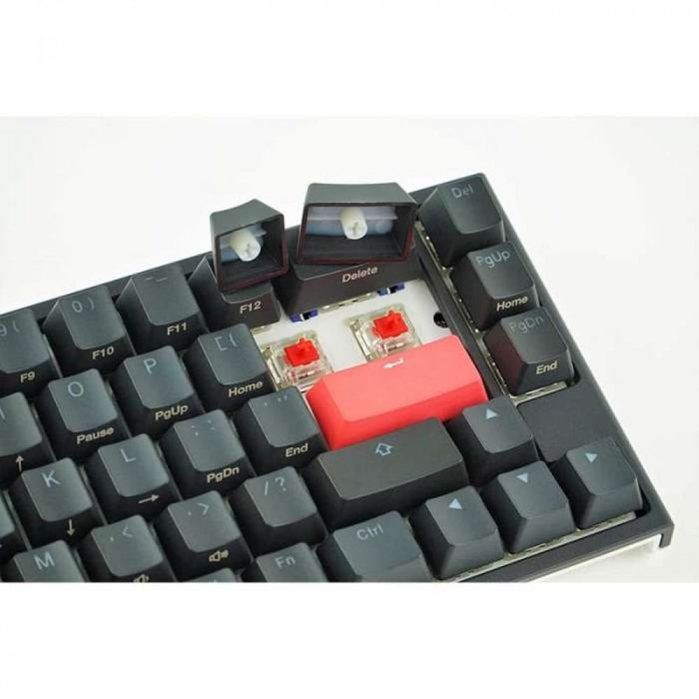 صورة Ducky One 2 Mini SF 65% Gaming Keyboard Cherry RED RGB Switch, Black - Arabic رقم 4