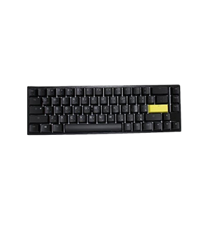 صورة كيبورد دوكي - Ducky One 2 Mini SF 65% Gaming Keyboard Cherry Blue RGB Switch, Black - Arabic
