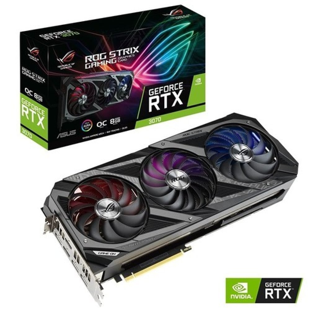 صورة ASUS ROG Strix GeForce RTX 3070 V2 OC met LHR رقم 2