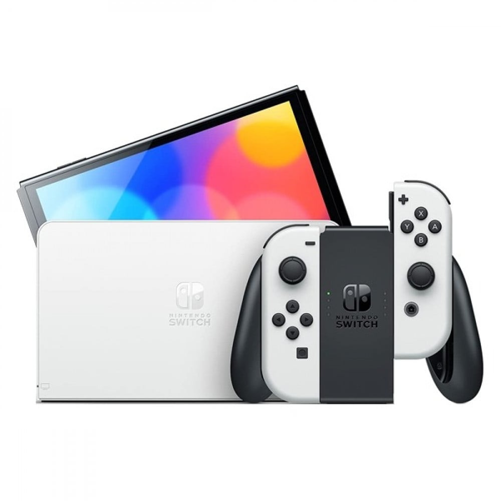 صورة جهاز تحكم نينتندو سويتش أوليد - أبيض-NINTENDO-SWITCH-OLED-WHITE رقم 3