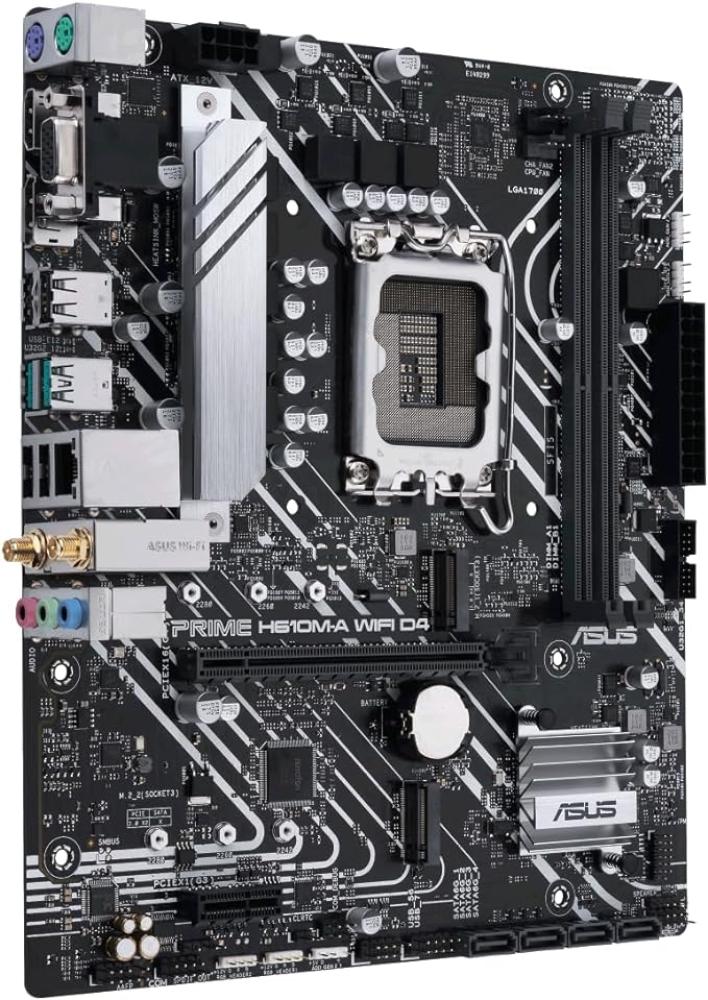 صورة لوحة أم ASUS PRIME H610M-A WIFI D4 – أداء قوي ودعم Wi-Fi لمعالجات Intel LGA 1700 رقم 4