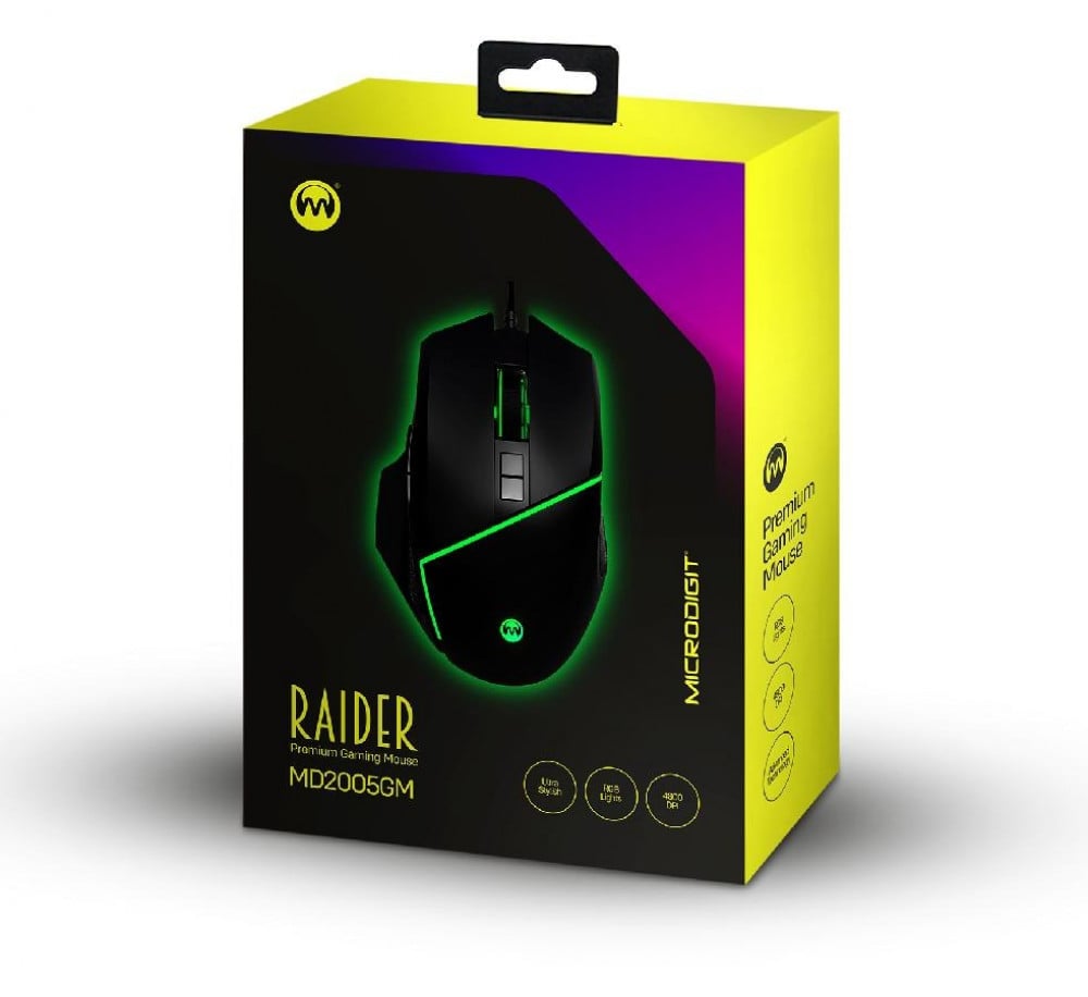 صورة ماوس Raider Premium Gaming Mouse MD2005GM رقم 2