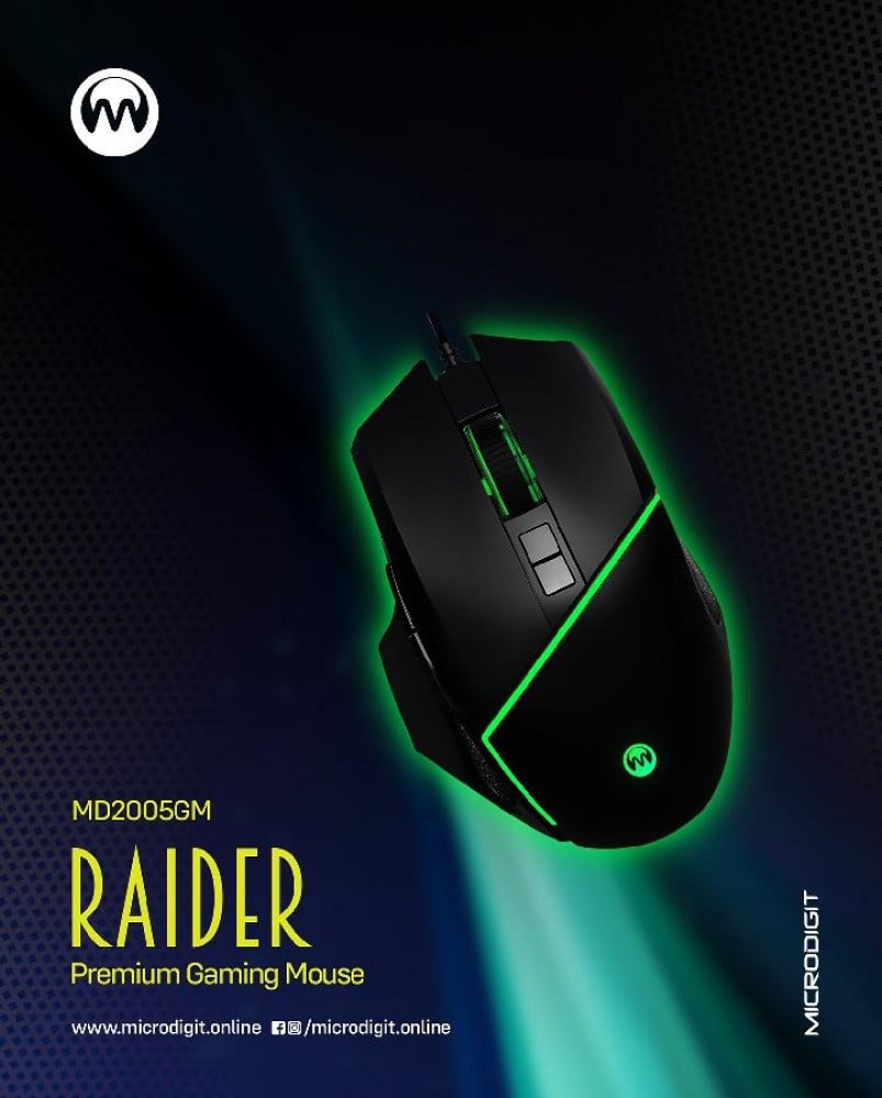 صورة ماوس Raider Premium Gaming Mouse MD2005GM رقم 4