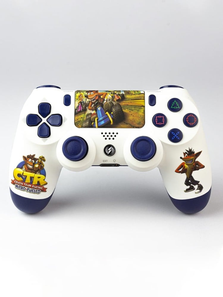 صورة كنترول تحكم ابيض LOG PS4 Sonic رقم 2