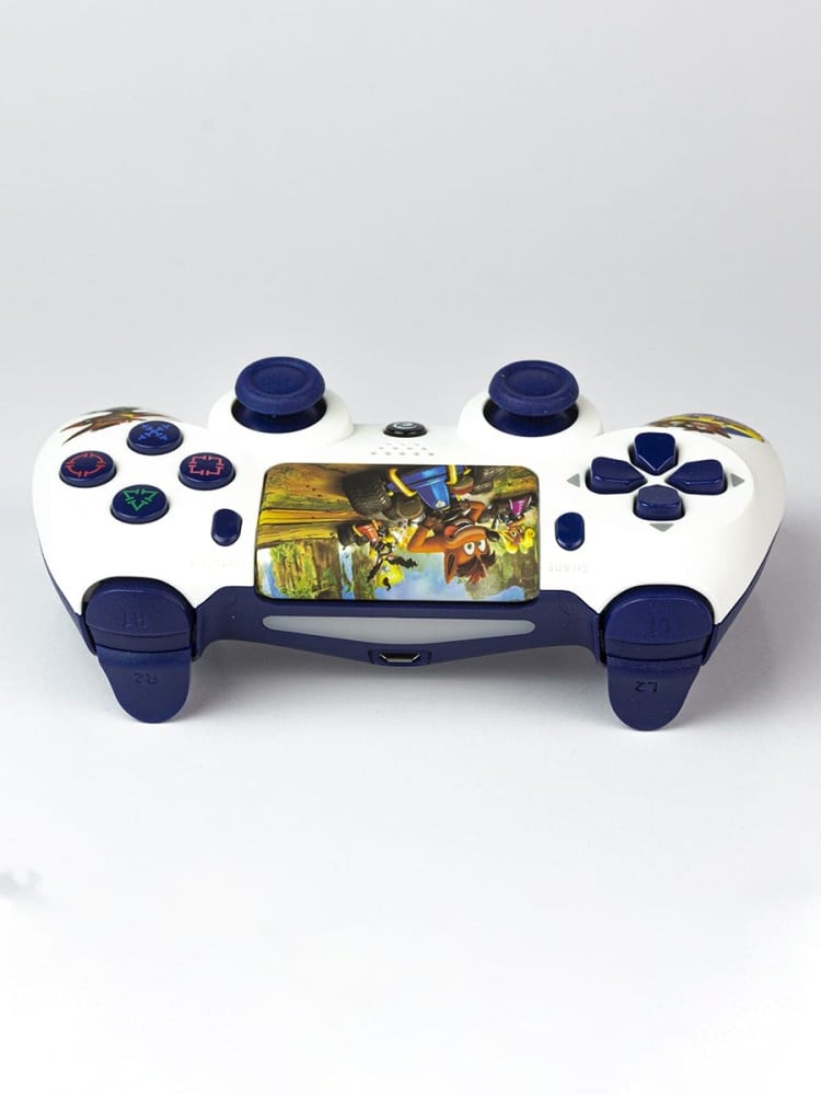 صورة كنترول تحكم ابيض LOG PS4 Sonic رقم 3