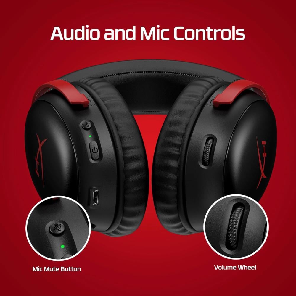 صورة سماعة الألعاب اللاسلكية HyperX Cloud 3 Wireless – صوت محيطي وراحة لا مثيل لها رقم 3