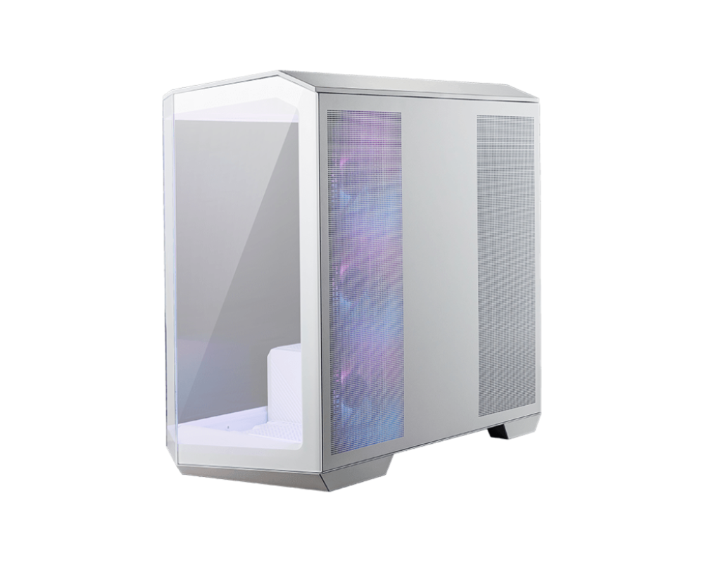 صورة MSI MAG PANO M100R PZ White – صندوق ألعاب Micro-ATX بتصميم بانورامي و4 مراوح ARGB رقم 9