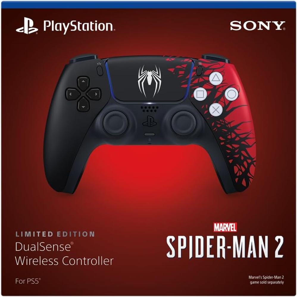صورة وحدة تحكم بلايستيشن 5 أصلية DualSense لاسلكية – إصدار Marvel's Spider-Man 2 Limited Edition | يد سوني 5 سبايدرمان PS5 Controller رقم 2