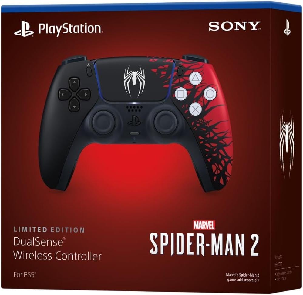 صورة وحدة تحكم بلايستيشن 5 أصلية DualSense لاسلكية – إصدار Marvel's Spider-Man 2 Limited Edition | يد سوني 5 سبايدرمان PS5 Controller رقم 3