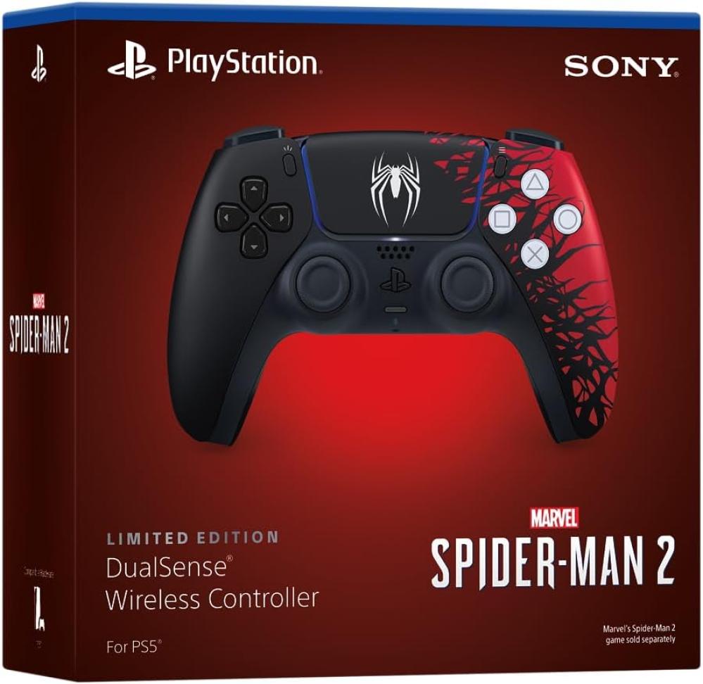 صورة وحدة تحكم بلايستيشن 5 أصلية DualSense لاسلكية – إصدار Marvel's Spider-Man 2 Limited Edition | يد سوني 5 سبايدرمان PS5 Controller رقم 6