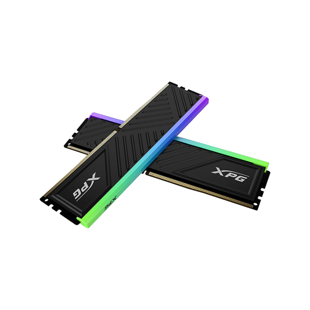 صورة رام XPG SPECTRIX D35G RGB 16GB (2x8GB) DDR4 3200MHz – تبريد أسود وأداء مستقر مع إضاءة RGB جذابة