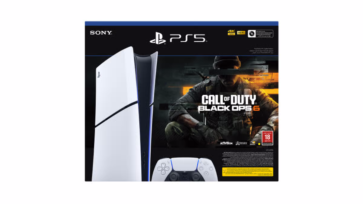 صورة جهاز بلايستيشن 5 سليم الرقمي مع قسيمة لعبة Call of Duty Black Ops 6 على PS5 رقم 3